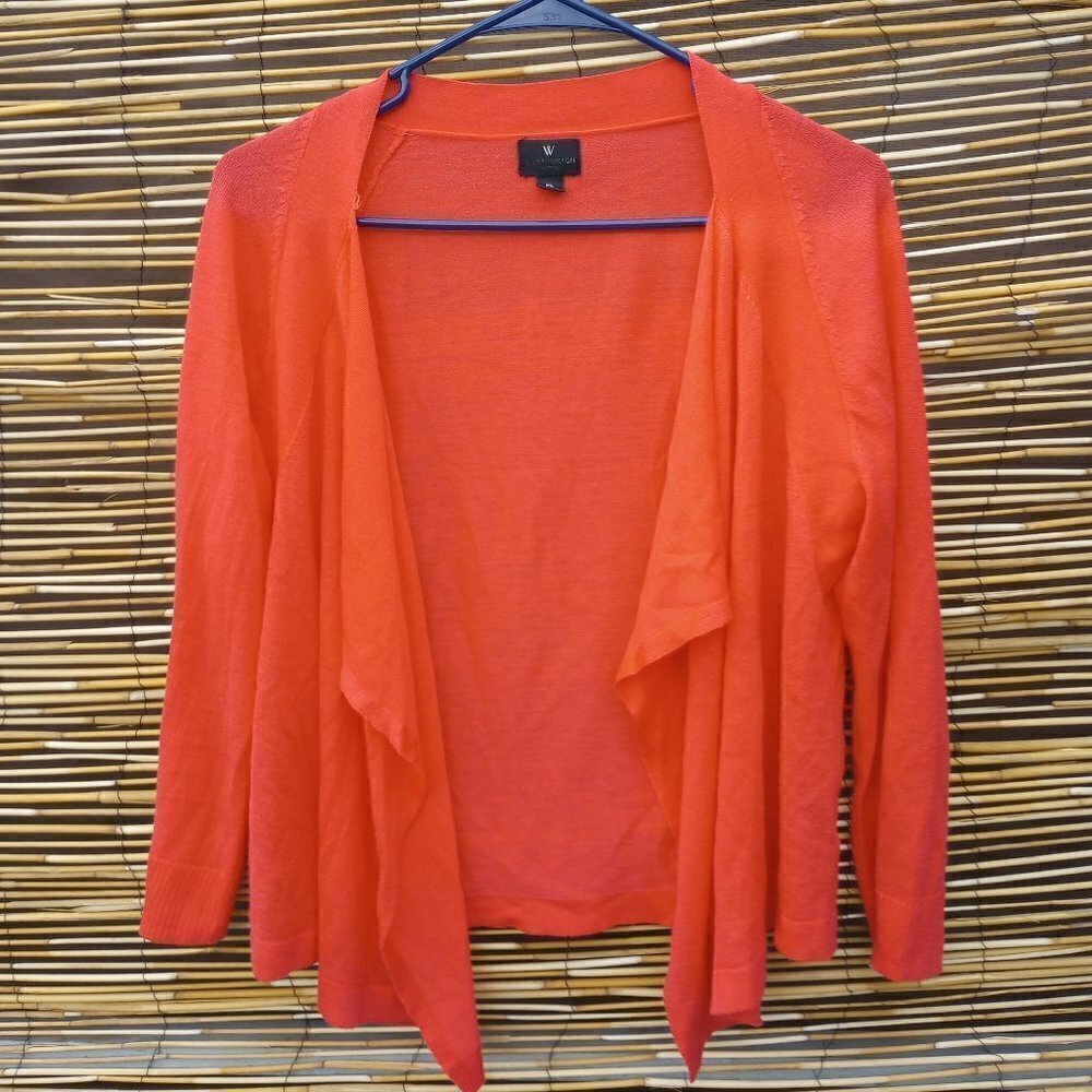 Worthington Petite Cardigan Sweater - Coral - PL